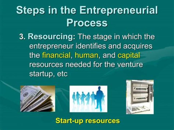 What are the 4 stages of the entrepreneurial process?