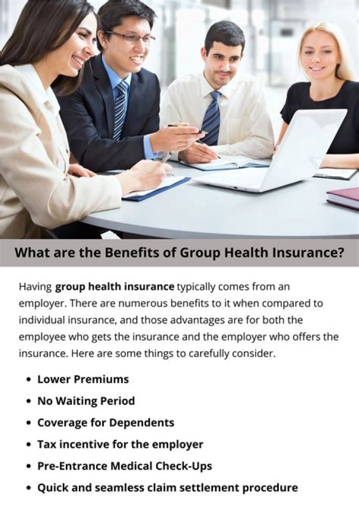 What are the benefits of group health insurance?