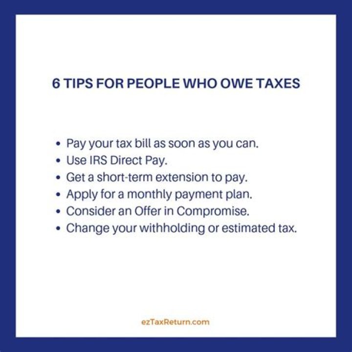 What are the consequences of owing taxes to the IRS?