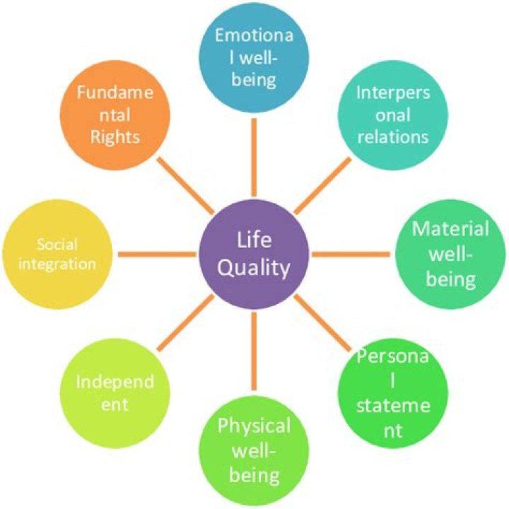 What are the elements of quality of life describe?