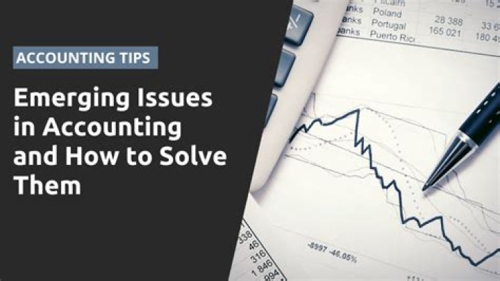 What are the emerging issues in accounting?