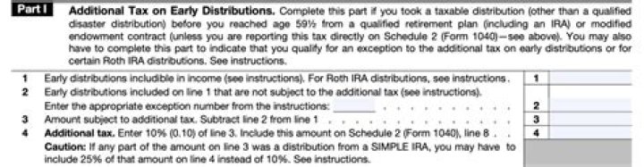 What are the exceptions to the early distribution penalty from a qualified plan or an IRA on form 5329?