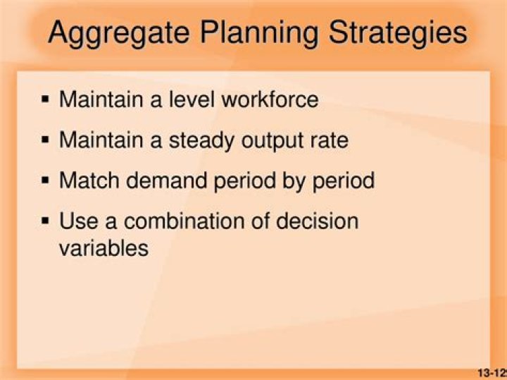 What are the factors affecting aggregate planning?