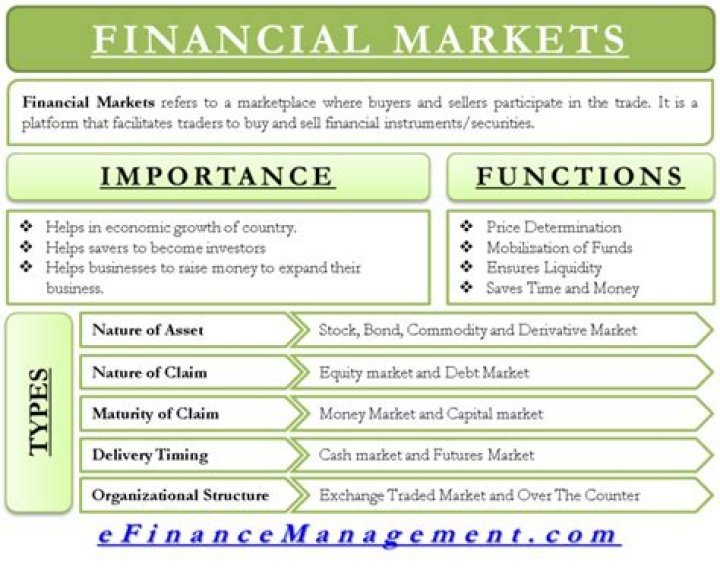 What are the importance of financial markets?