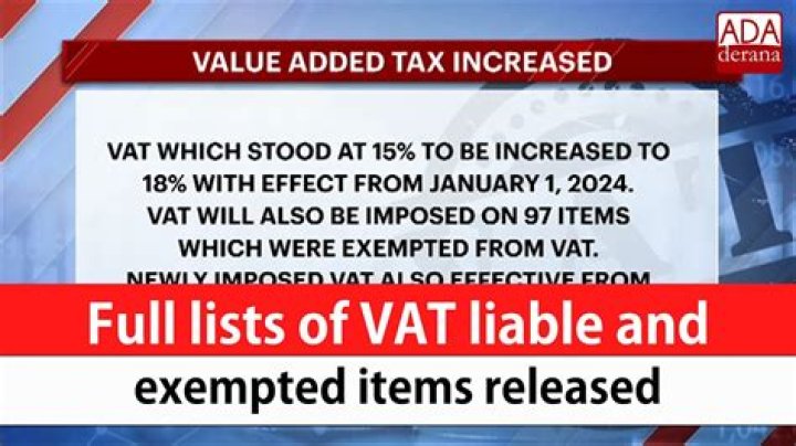 What are the items exempted from VAT?