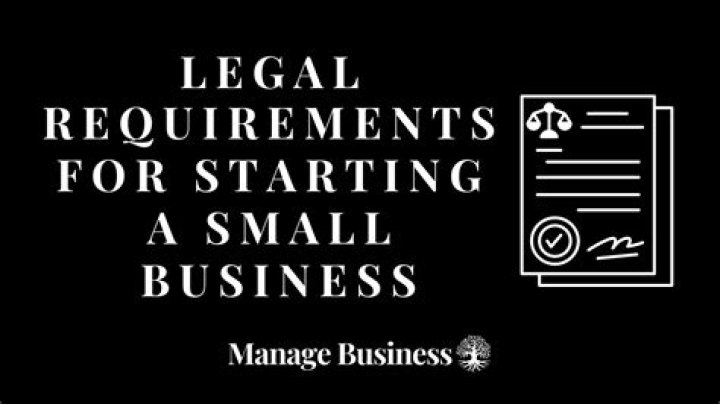 What are the legal requirements for running a business?
