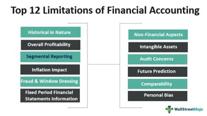 What are the limitations of accounting explain any four?