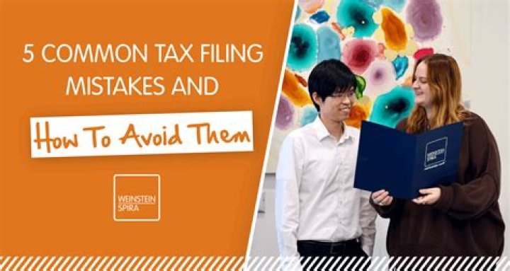 What are the most common mistakes people make when filing their taxes?