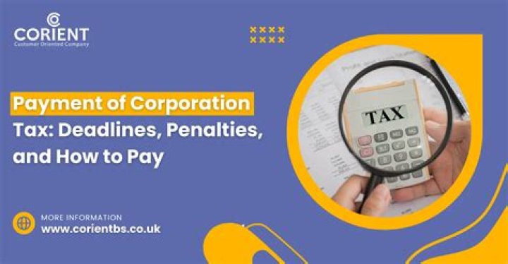 What are the penalties for late payment of corporation tax?