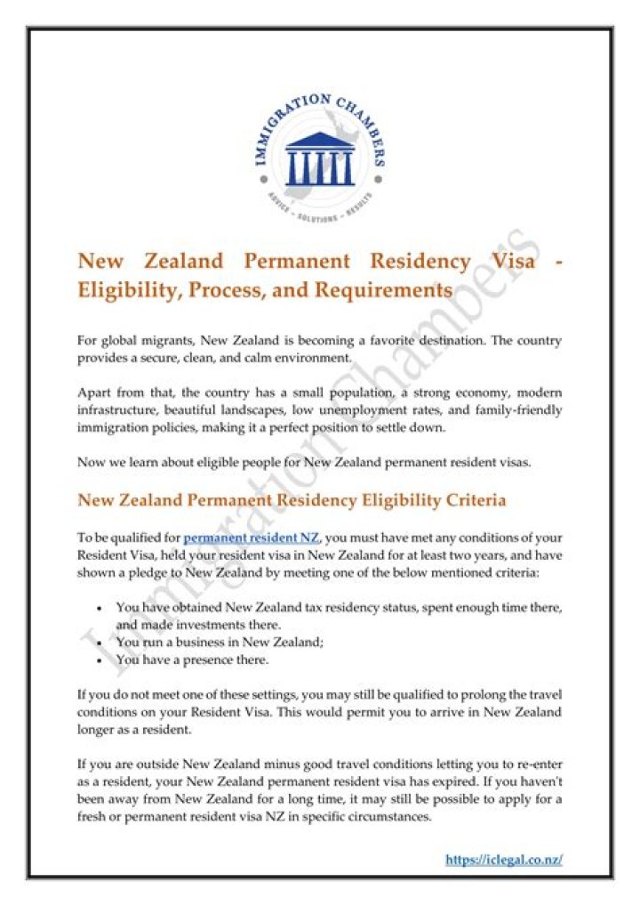 What are the requirements for permanent residency in New Zealand?