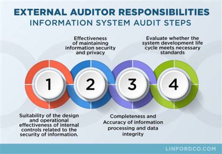 What are the responsibilities of an external auditor?