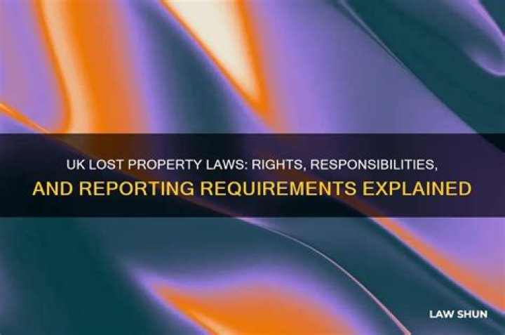 What are the rules regarding the keeping of Found property UK?