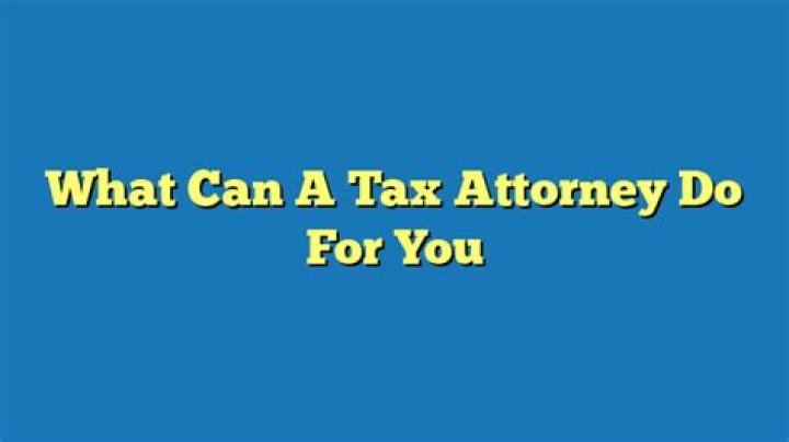 What can a tax attorney do for You?