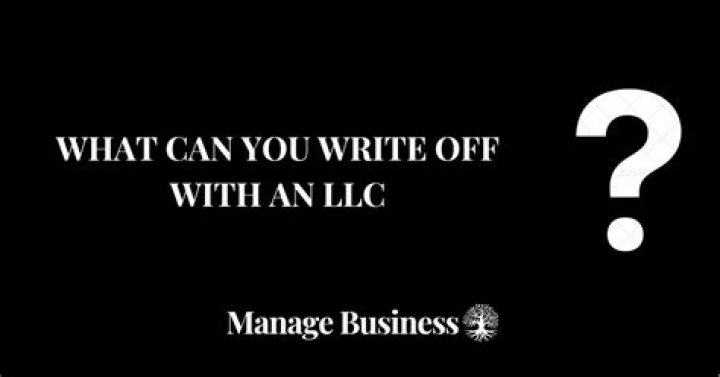 What can you write off under LLC?