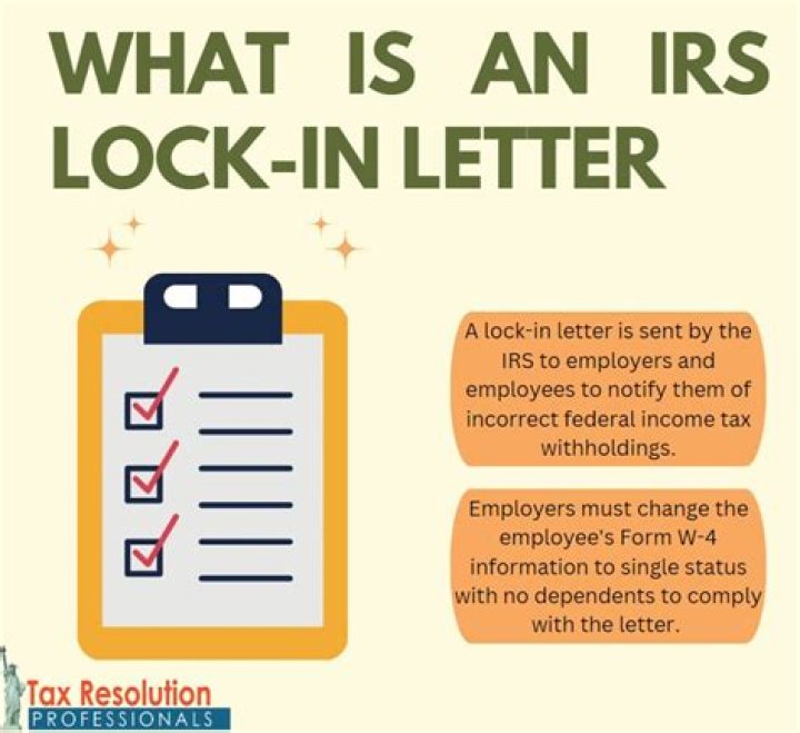 What causes IRS lock-in letter?