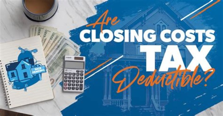 What closing costs are not tax deductible?