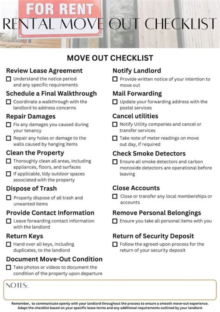 What do I need to do when a tenant moves out?