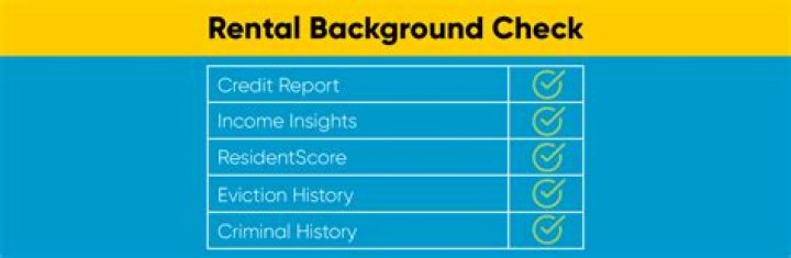 What do rental background checks look for?