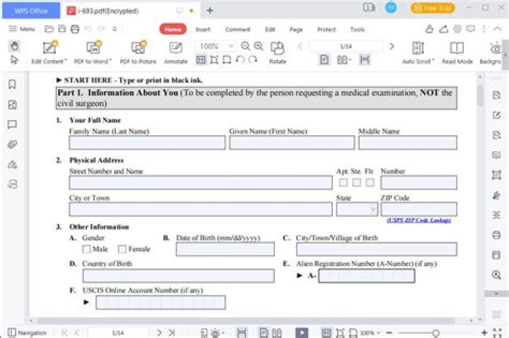 What do you do before filling out the form?