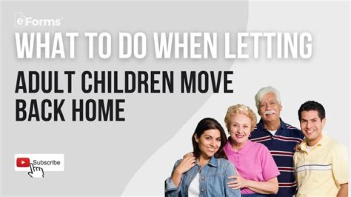 What do you do when your adult child moves back home?