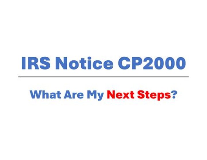 What do you do with a CP2000 letter?