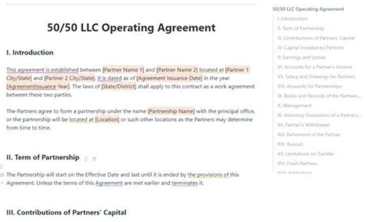 What do you need to know about a 50 50 partnership?