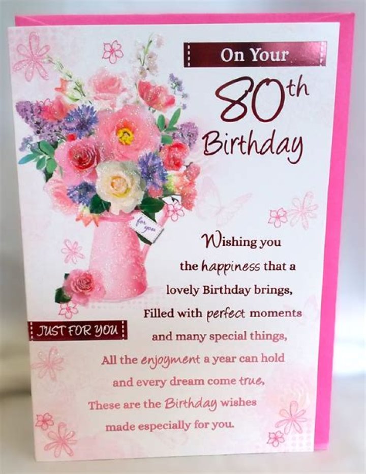 What do you say to a friend on her 80th birthday?