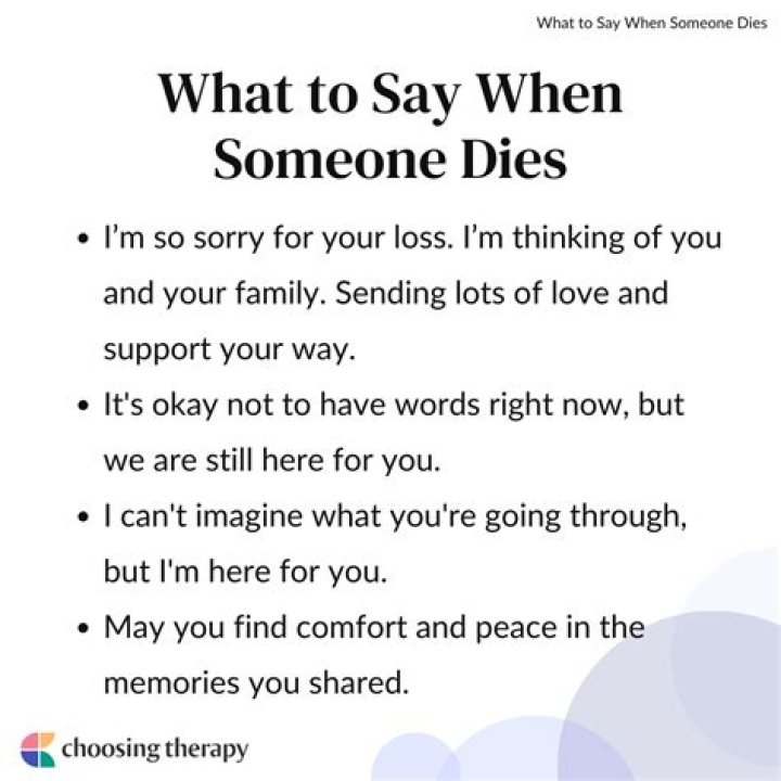 What do you say when your son dies?