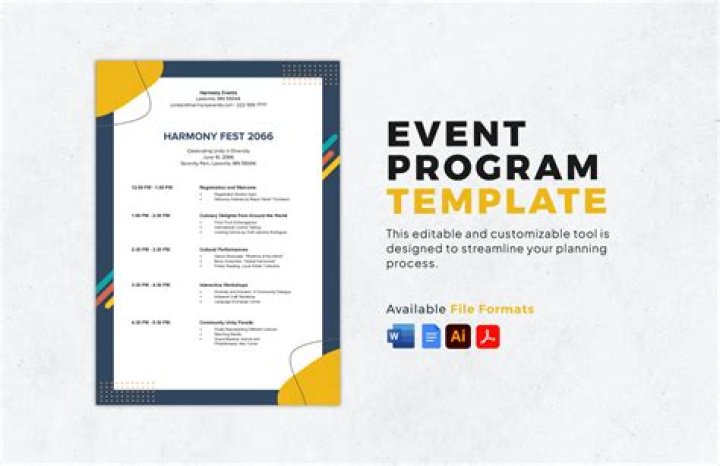 What documents should be produced when finalizing an event program?
