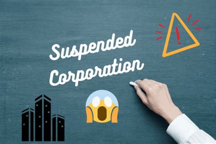 What does a suspended corporation mean in California?