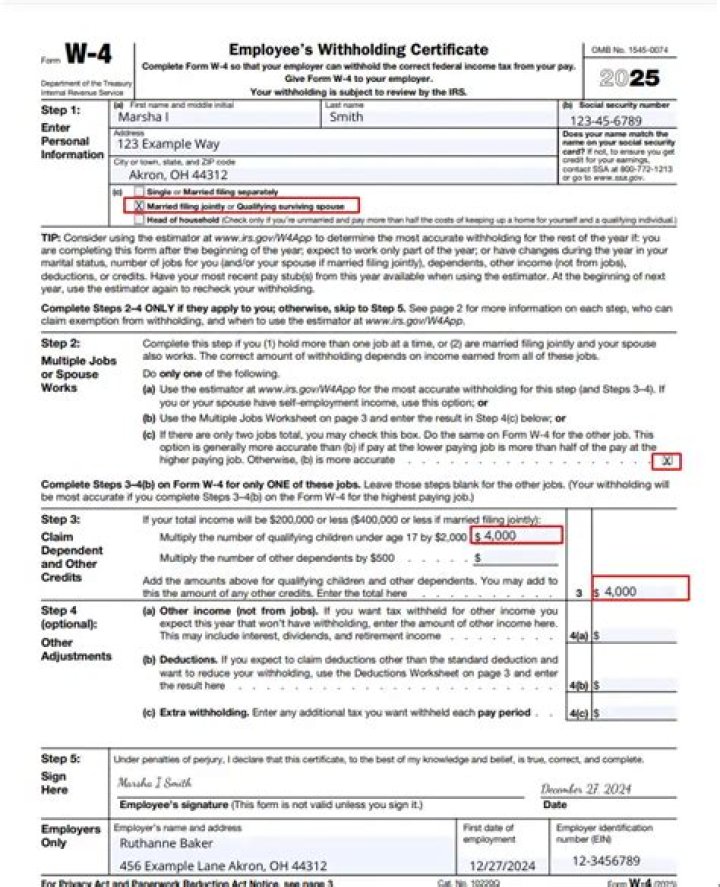 What does claiming 99 on W4 mean?