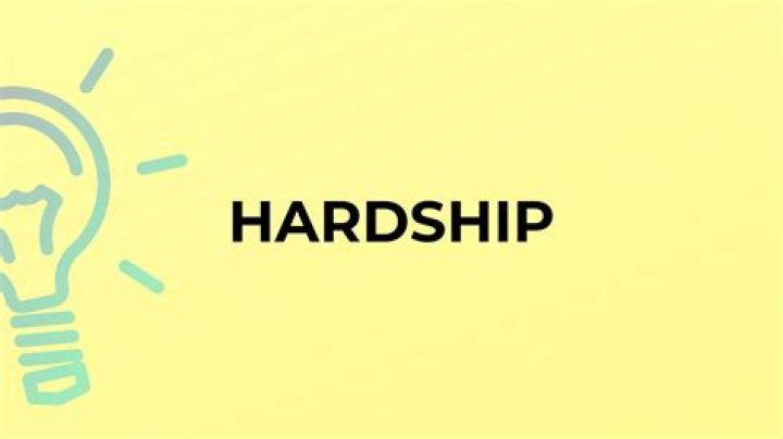 What does hardship mean in school?