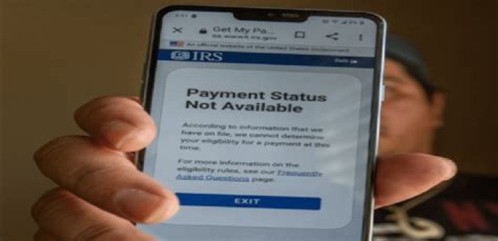 What does it mean if the IRS status SAYS not available?