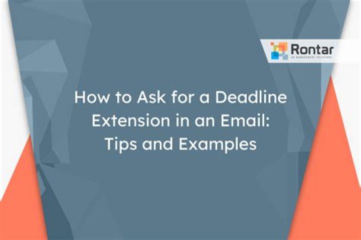 What does it mean to ask for an extension?
