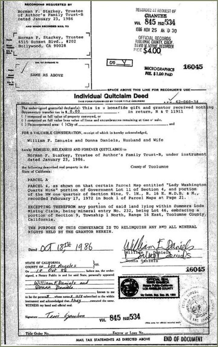 What does it mean when a deed is filed?