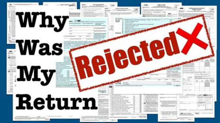 What does it mean when IRS rejected return?