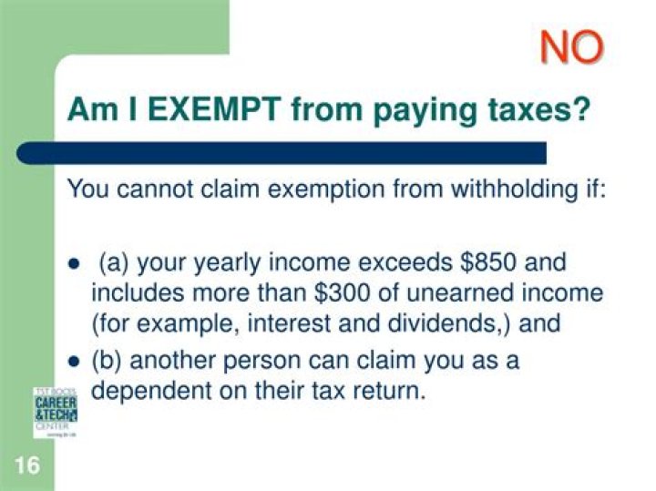 What does it mean when it says are you exempt from tax withholding?