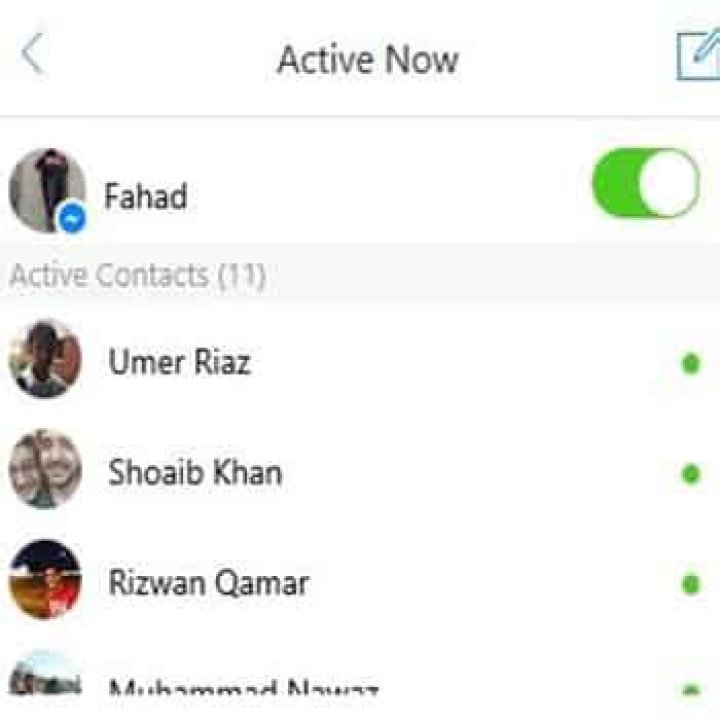 What does it mean when Messenger says active 1 minute ago?