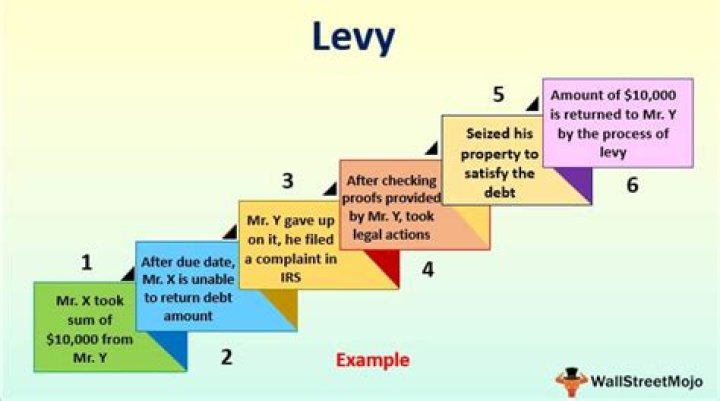 What does levy on wages mean?