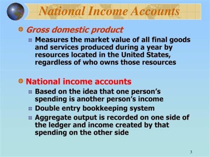 What does national income accounts measure?