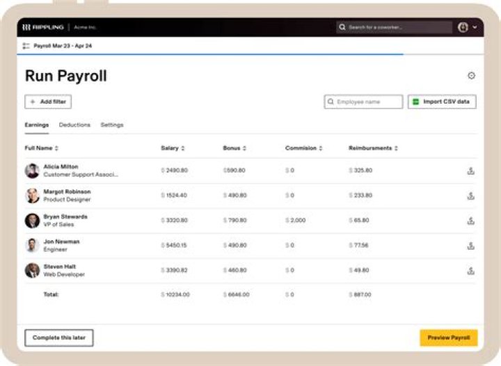 What does payroll software do?