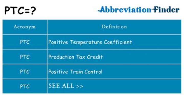 What does PTC mean in insurance?