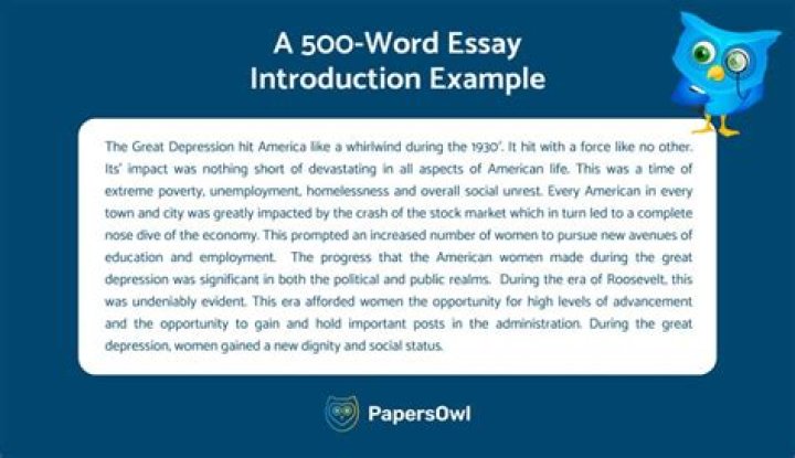What does roughly 500 words mean?
