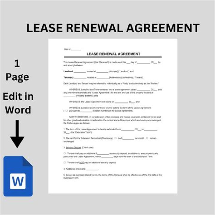 What does section 34 relate to in a lease renewal?