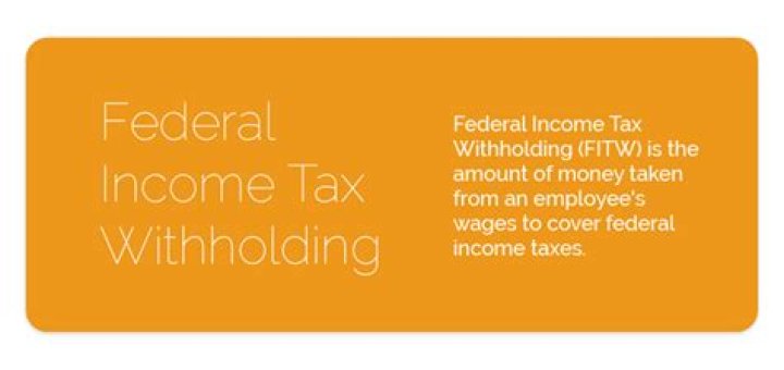 What does withhold federal and state mean?
