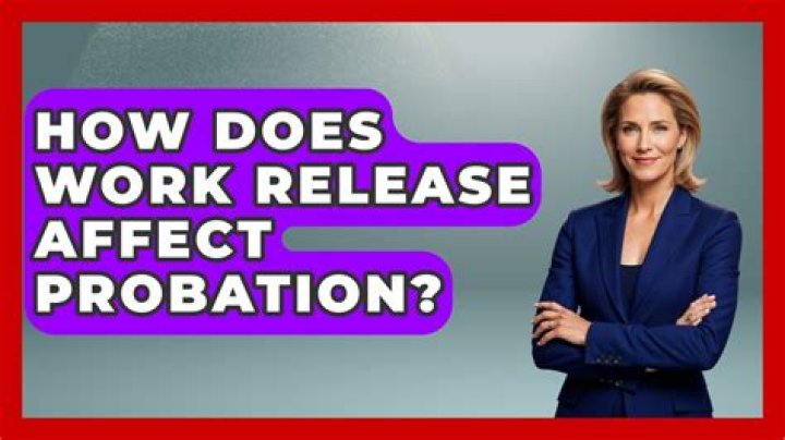 What does work release mean in jail?