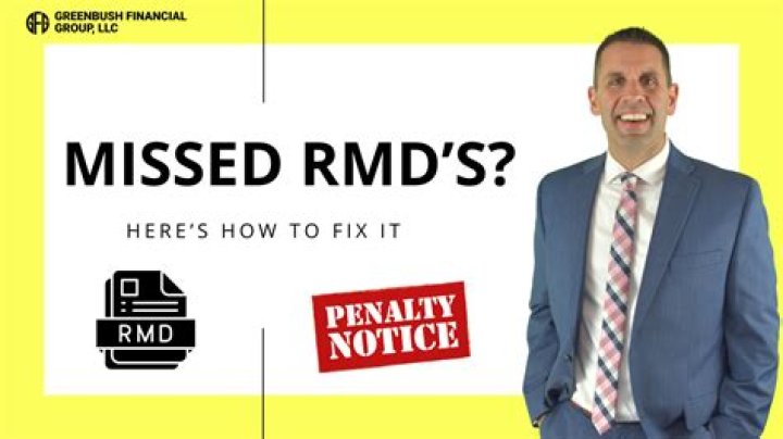 What form do I file if I missed my RMD?