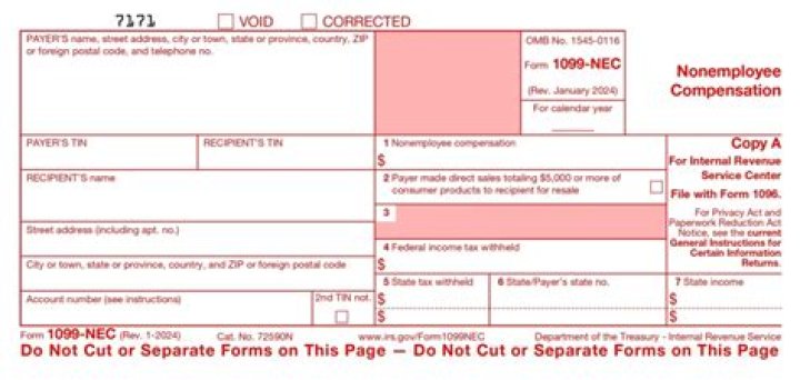 What form do vendors fill out for 1099?