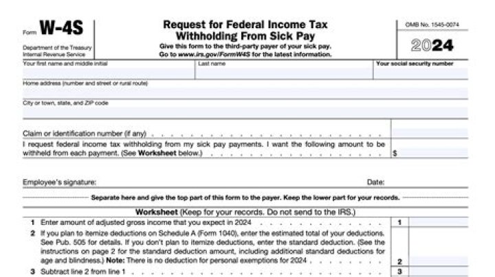 What form is used to withhold state taxes?