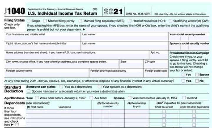 What form needs to be completed to file a tax return?